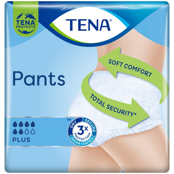 Tena Pants Plus Diapers Panties Size S 14 Pieces