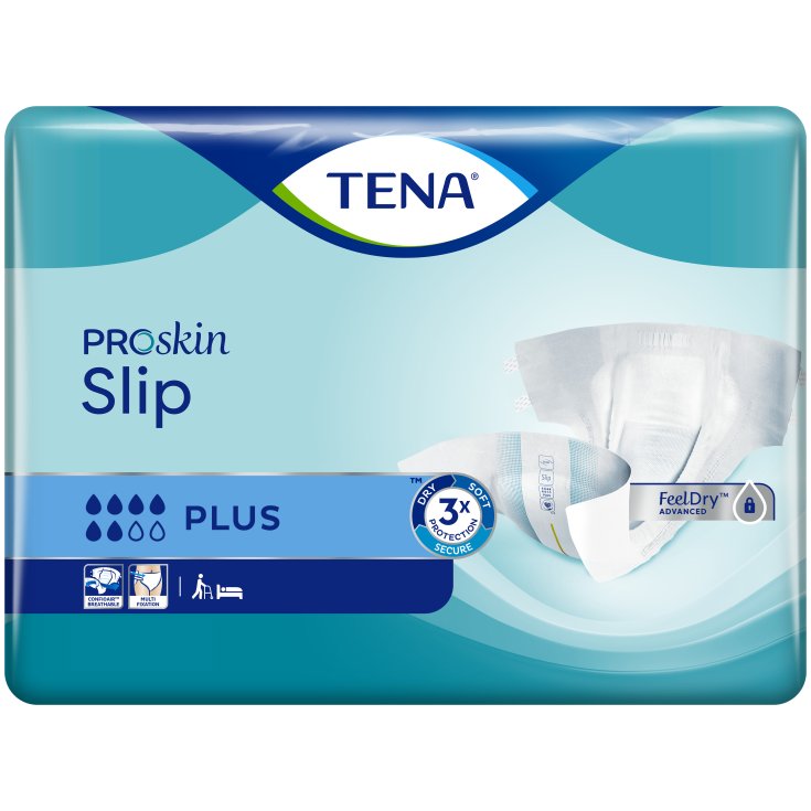 Tena Slip Plus Diapers Panty Size M 10 Pieces