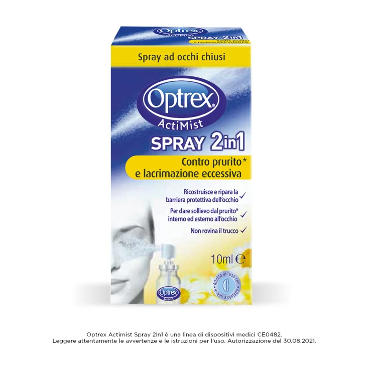ActiMist Spray 2in1 Itching And Tearing Optrex 10ml