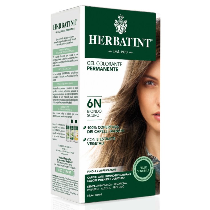 Herbatint Natural Hair Color Nuance 6n Dark Blonde 135ml