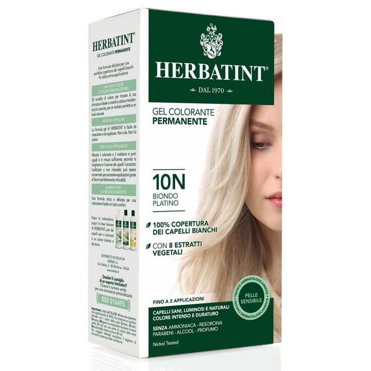 Herbatint Natural Hair Color Nuance 10n Platinum Blonde 135ml