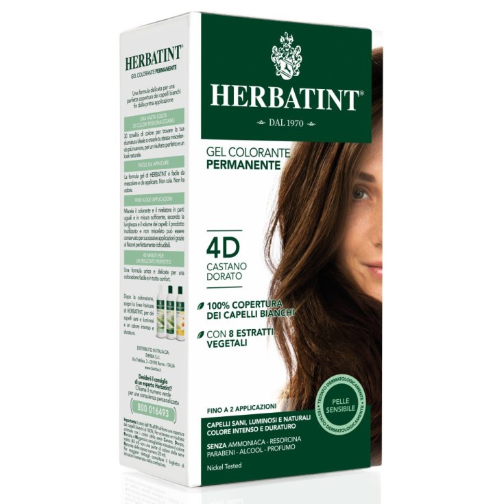 Herbatint Natural Hair Color Nuance 4d Golden Brown 135ml