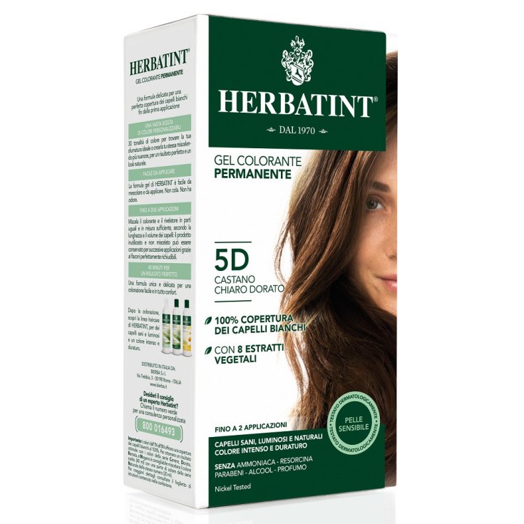 Herbatint Natural Hair Color Nuance 5d Light Golden Brown 135ml