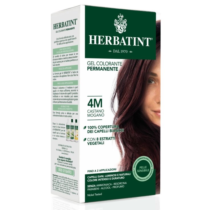 Herbatint Natural Hair Color Nuance 4m Mahogany Brown 135ml