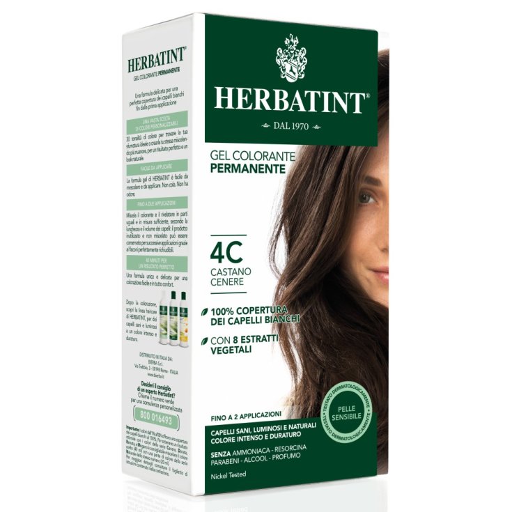 Herbatint Natural Hair Color Nuance 4c Ash Brown 135ml