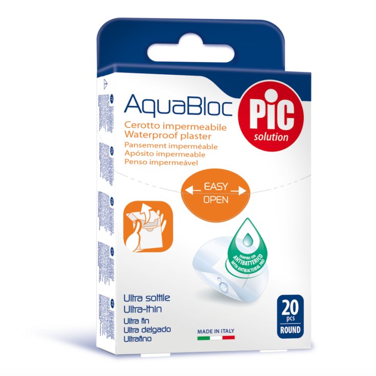 Pic Aquabloc Plasters Diameter 22.5mm 20 Pieces