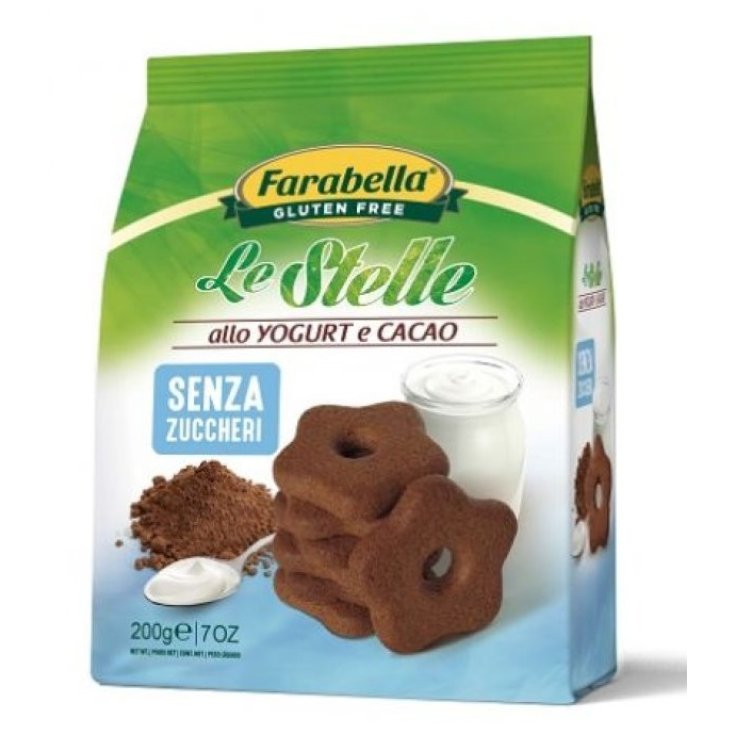 Farabella Le Stelle Yogurt And Cacao Sugar Free Cookies Gluten Free 300g