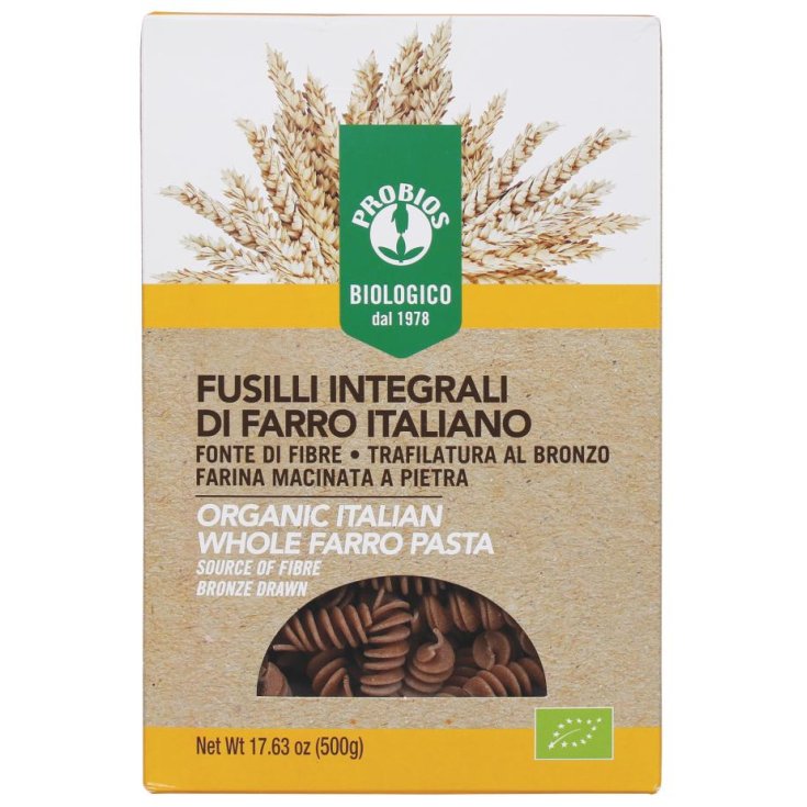 Wholemeal Spelled Specialty Fusilli Probios 500g