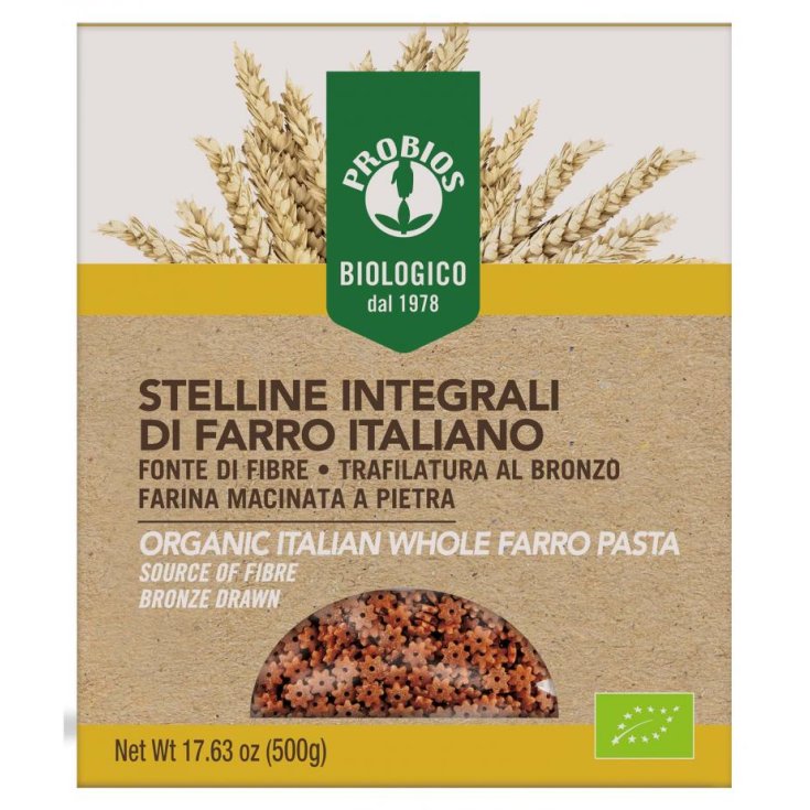 Wholemeal Spelled Specialty Stelline Probios 500g