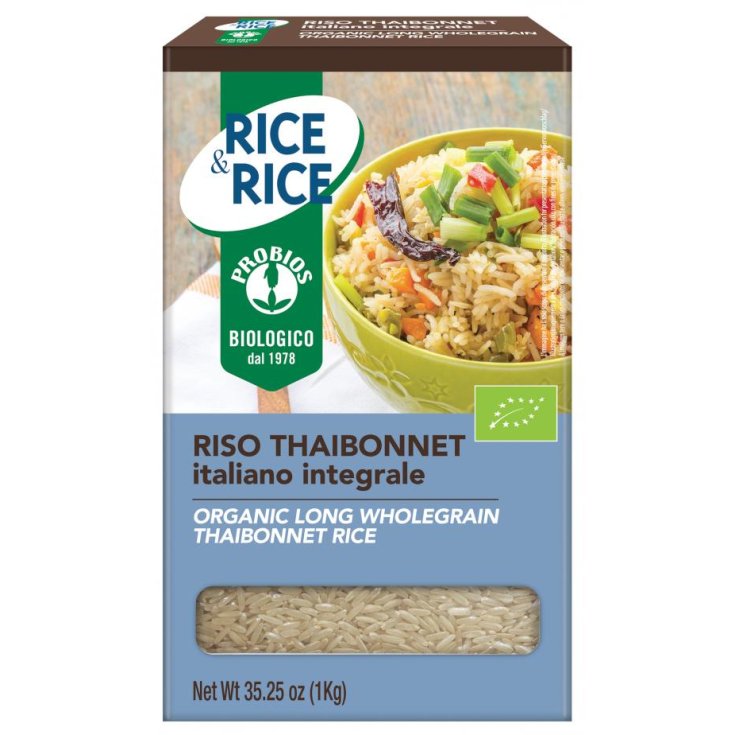 Rice & Rice Thaibonnet Wholemeal Rice Probios 1kg