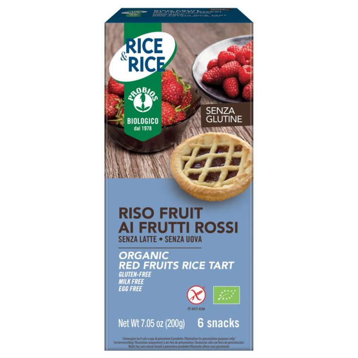 Rice & Rice Rice Fruit With Red Fruits Probios 6x33g
