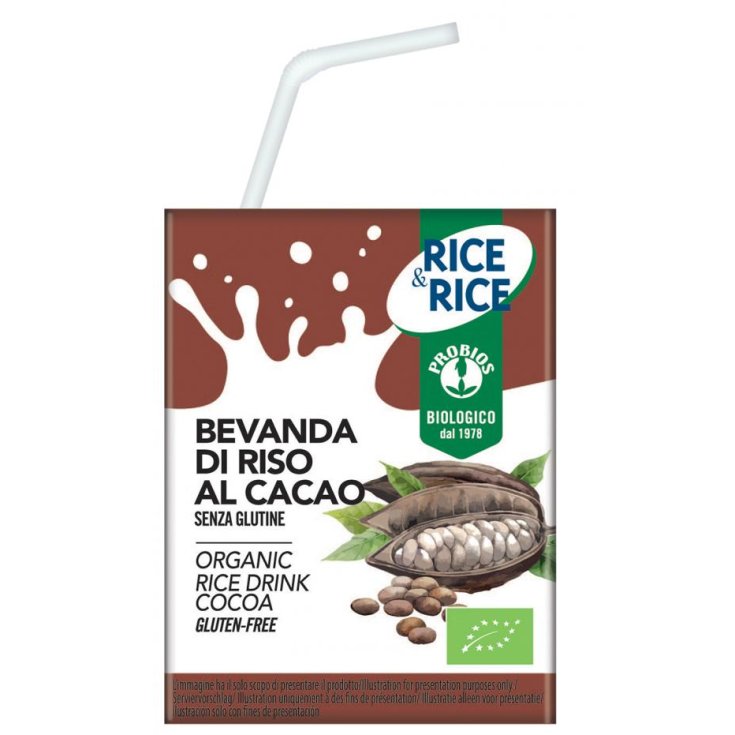 Rice & Rice Rice Drink With Cacao Probios 200ml