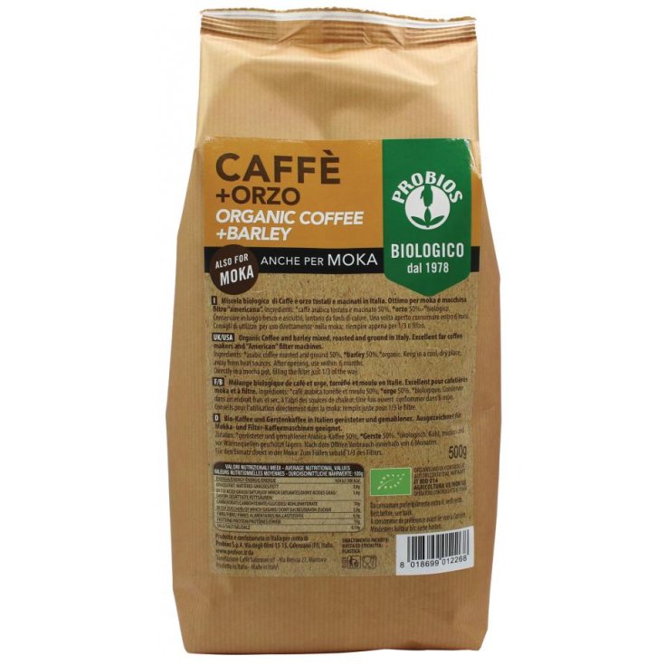 Coffee + Barley Moka Probios 500g