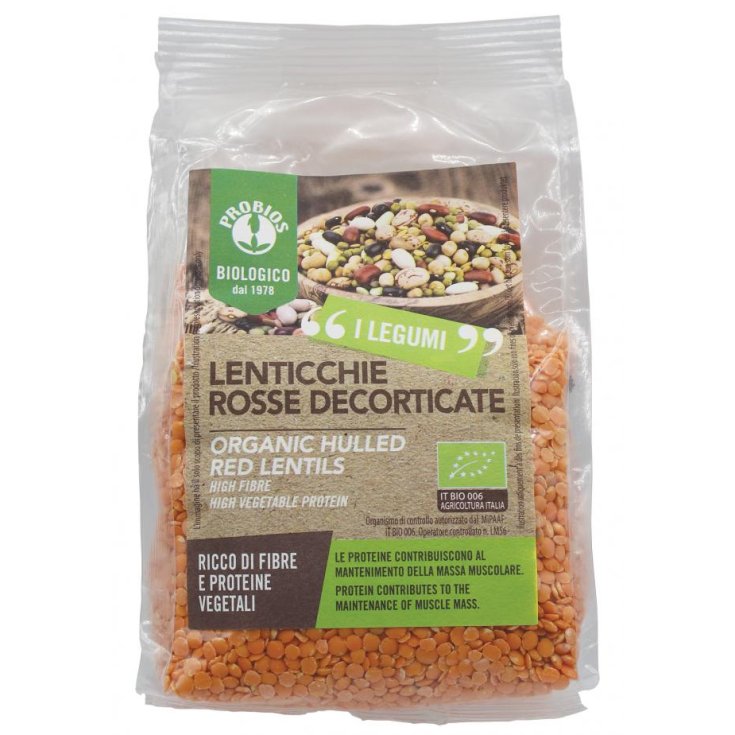 Legumes Red Lentils Hulled Probios 400g