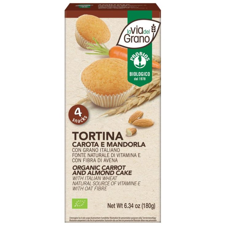 La Via Del Grano Carrot And Almond Cake Probios 4x45g