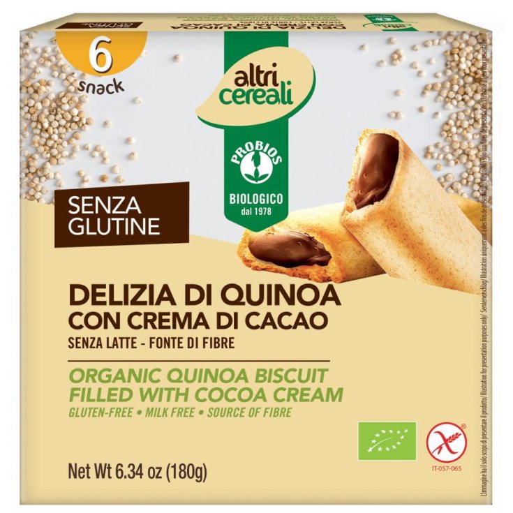 Other Cereals Quinoa Delight With Probios Cocoa Cream 6x30g