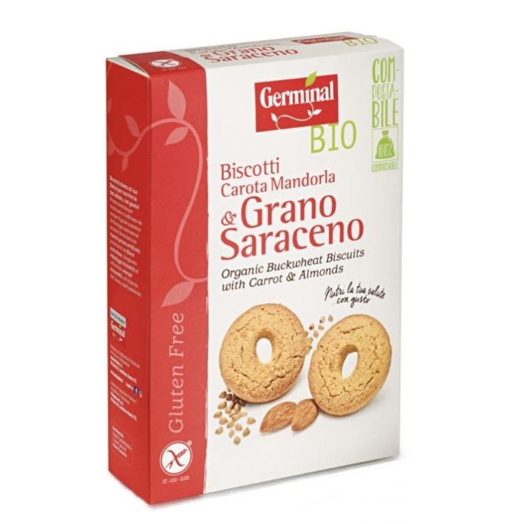 Germinal Carrot And Madorla Biscuits Organic Buckwheat 250g