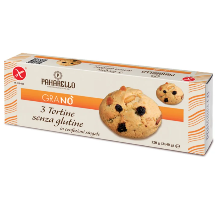 Panarello Granò Gluten Free Tartlets Pack of 3 Tartlets of 40g