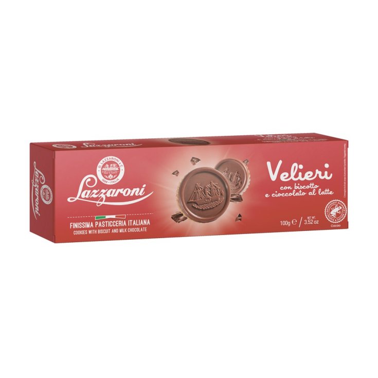 Lazzaroni Velieri Pastries With Biscuit And Milk Chocolate Gluten Free 100g