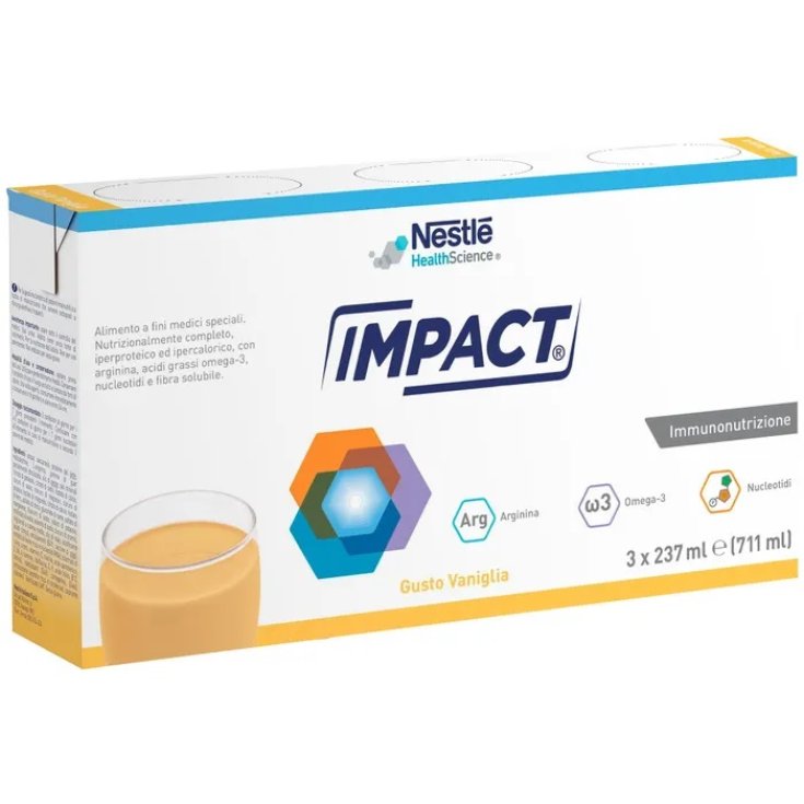 Nestle Health Science Impact Oral Vanilla Immunonutrition Formula Ready To Drink 3x237ml