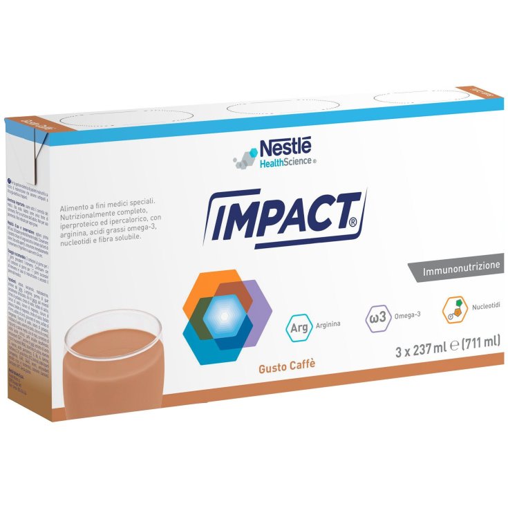 Nestlé Health Science Impact Coffee Formula For Immunonutrition Ready To Drink 3x237ml