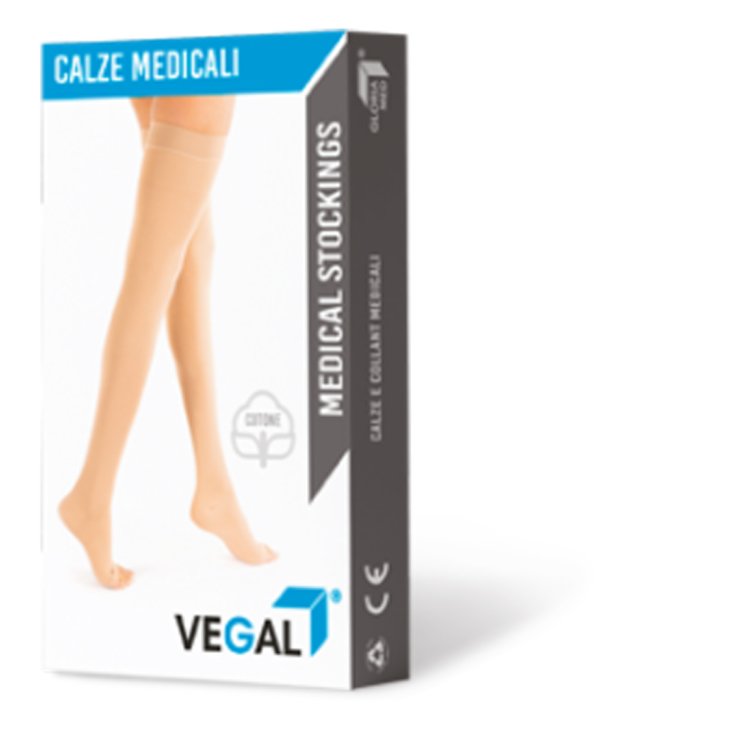 Vegal Beige Knee-Highs Size XL 1 Pair