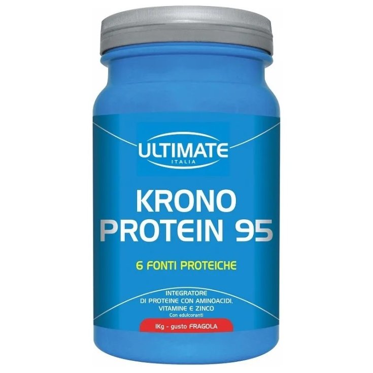 Ultimate Krono Protein 95 Food Supplement Strawberry Taste 1kg