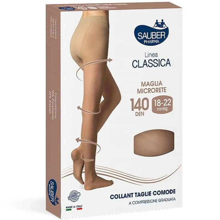 Sauber Pharma Classic Line Tights Plus Size 140 DEN Beige Color Size 3