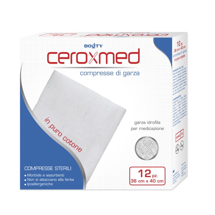 Ceroxmed Pure Cotton Gauze Tablets IBSA 12 Sterile Tablets 36x40cm