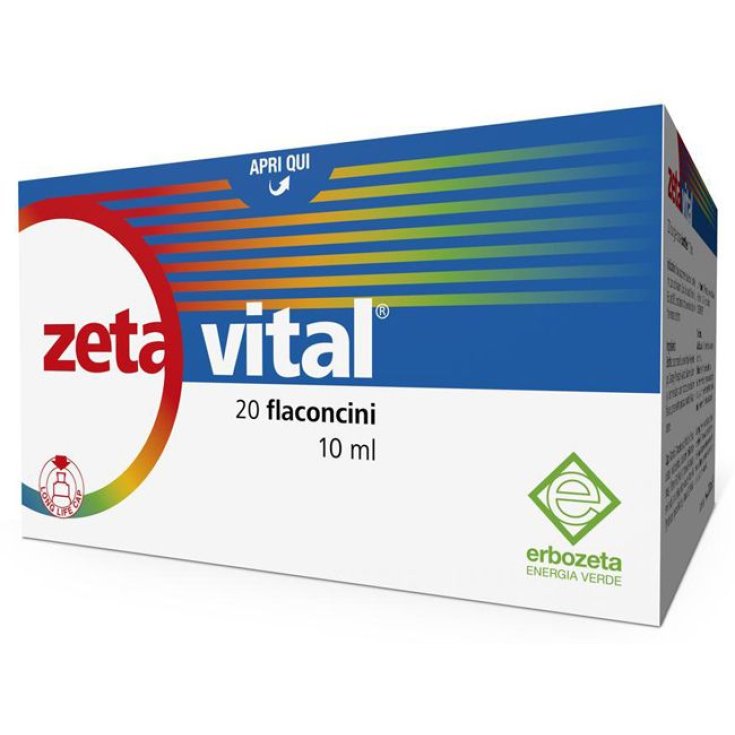 Erbozeta Zeta Vital Food Supplement 20 Vials 10ml
