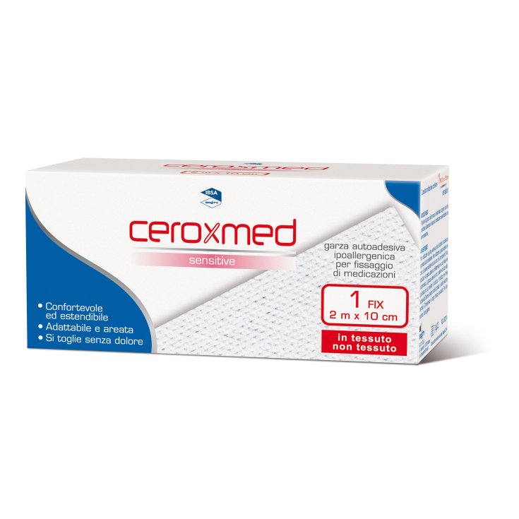 Ceroxmed Sensitive Fix IBSA 1 Self-Adhesive Gauze 2mx10cm
