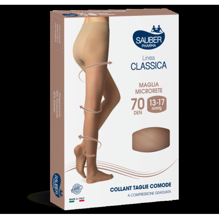 Sauber Pharma Classic Line Plus Size 70 DEN Color Ft Beige Size 3