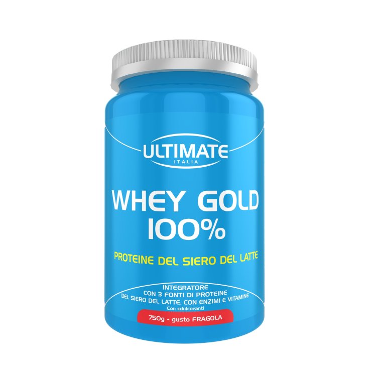 Ultimate Whey Gold 100% Food Supplement Strawberry Flavor 750g