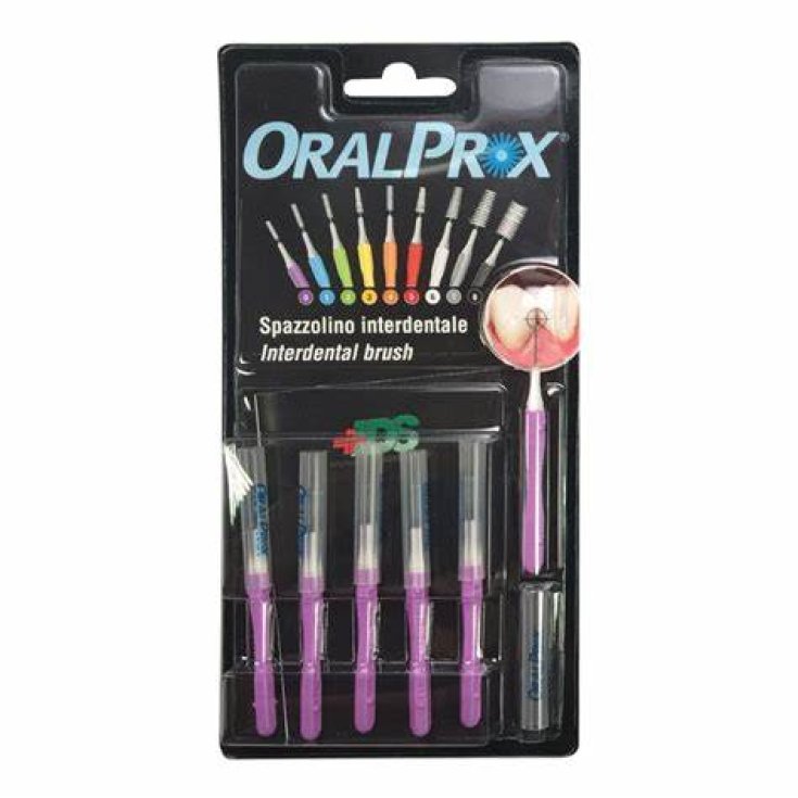 Interdental Brush Size 0 Purple Oralprox 6 Pieces