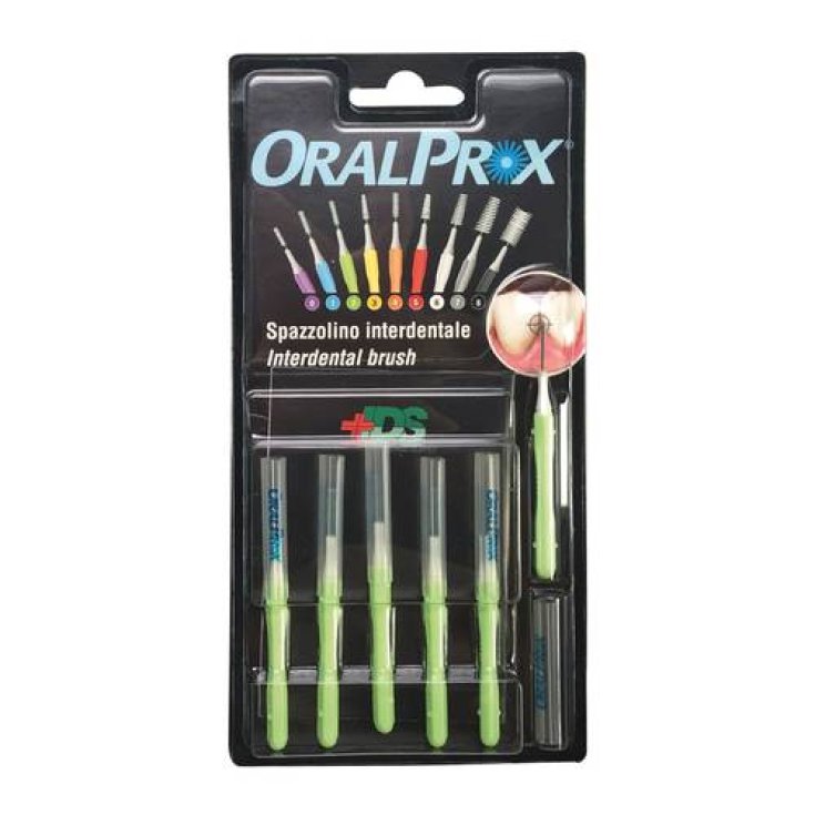 Interdental Brush Size 2 Green Oralprox 6 Pieces