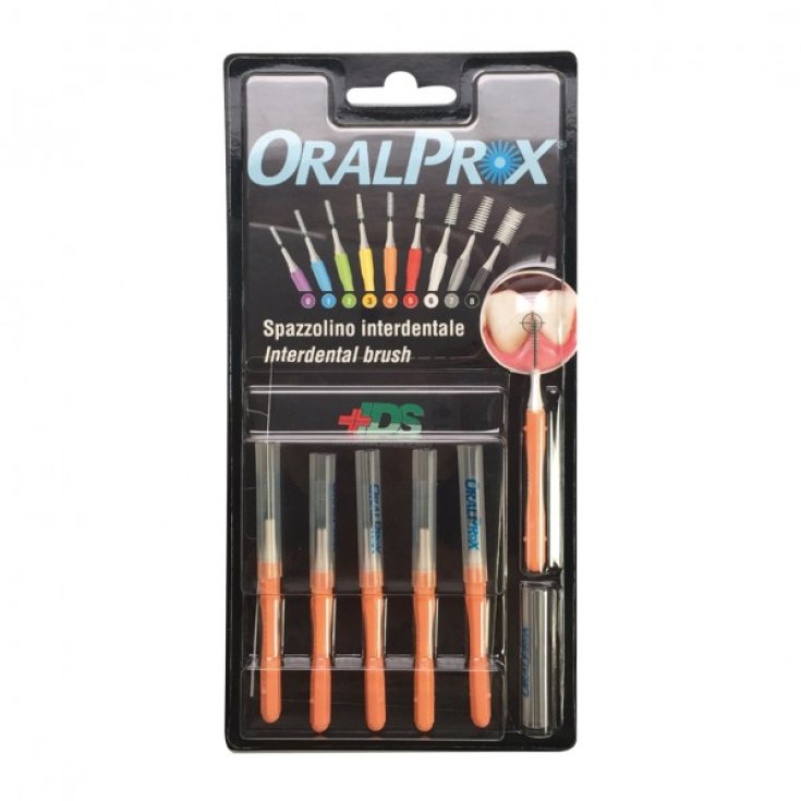 Interdental Brush Size 4 Orange Oralprox 6 Pieces