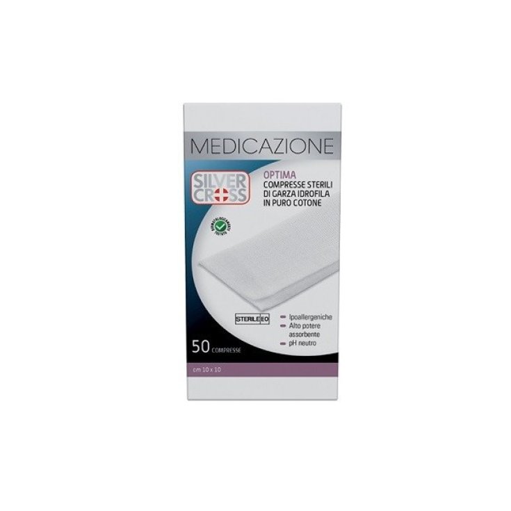 Gauze Silverc Cot 36x40cm 12pcs