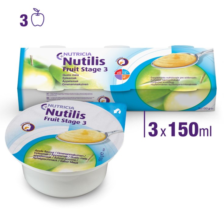 Nutilis Fruit Stage3 Apple Nutricia 3x150g