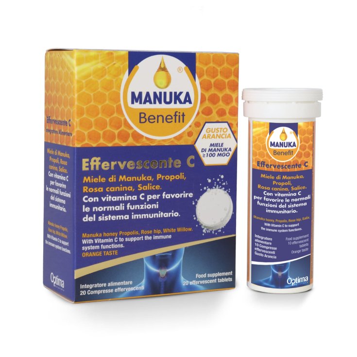 Effervescent C Manuka Benefit® Optima Naturals 20 Tablets