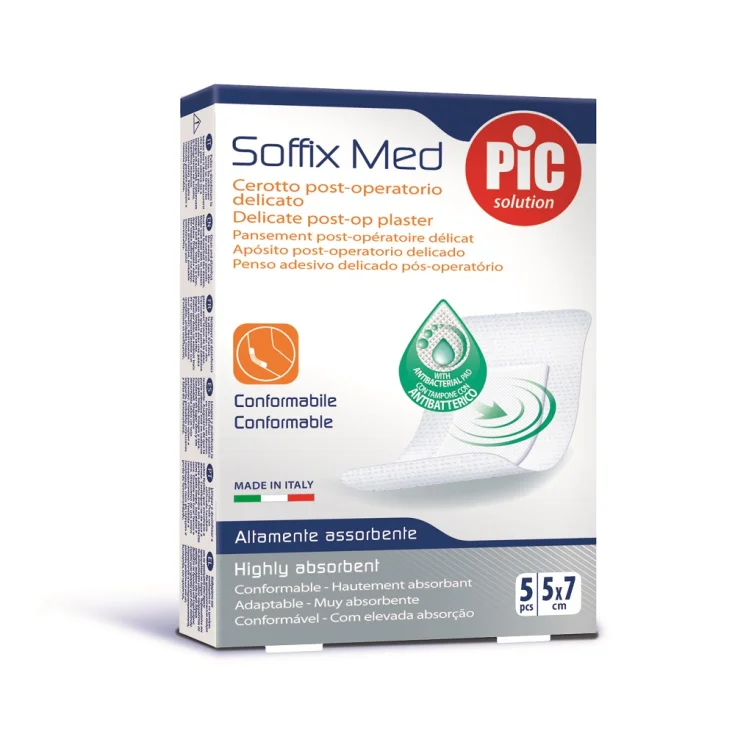 Pic Soffix Med Sterile Patches 5x7cm 5 Pieces