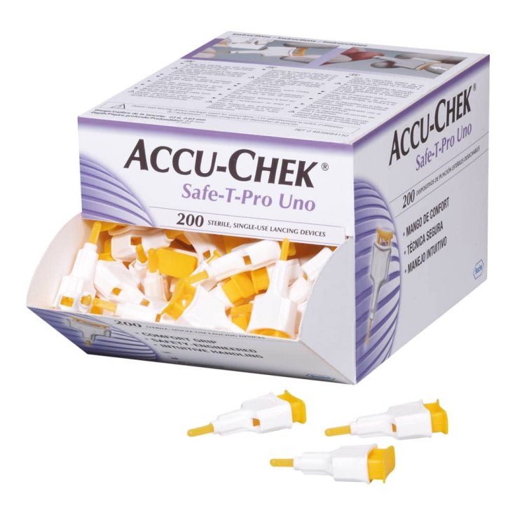 Accu-chek Safe T-pro Uno 200pcs