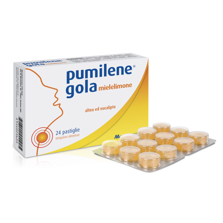 Pumilene® Throat Mielelimone Montefarmaco OTC 24 Tablets