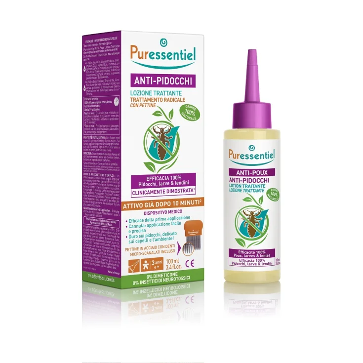 Puressentiel Anti-Lice Complete Treatment Lotion 100ml + Comb
