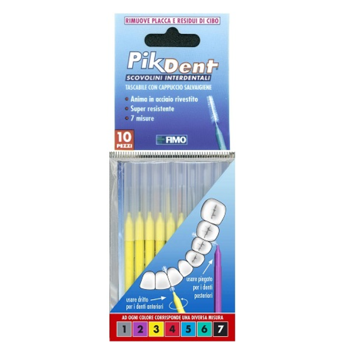 Pikdent Appetizer 3 Yellow Fimo 10 Pieces