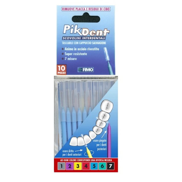 Pikdent Appetizer 5 Light Blue Fimo 10 Pieces