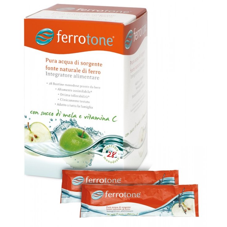 Loaker Remedia Ferrotone Food Supplement Apple Taste 28 Sticks of 25ml