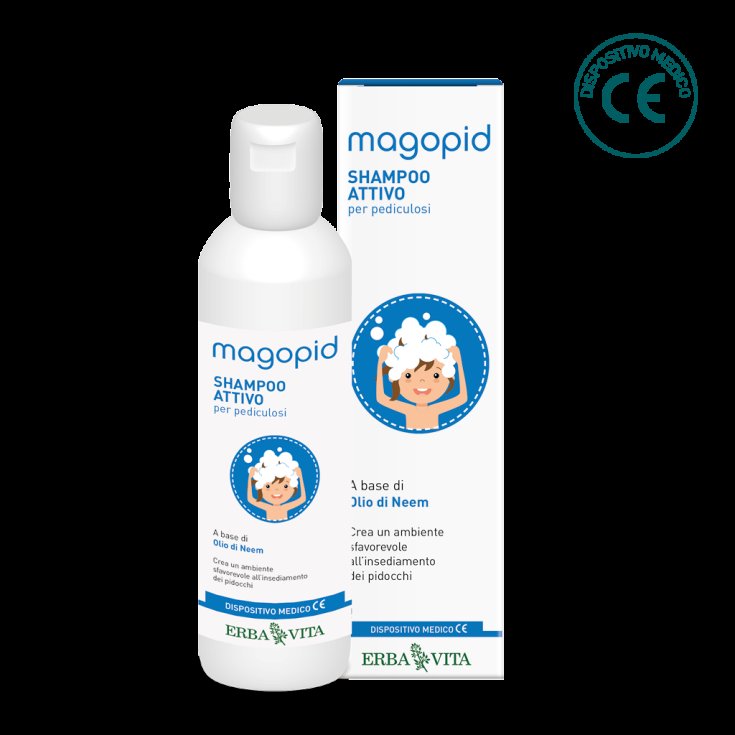 ErbaVita Line MagoPID Magopid Active Shampoo Against Lice Medical Device 200ml