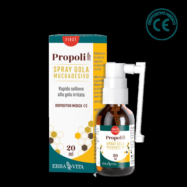 ErbaVita Propolis EVSP Line Propolis Evsp Mucoadhesive Throat Spray 20ml