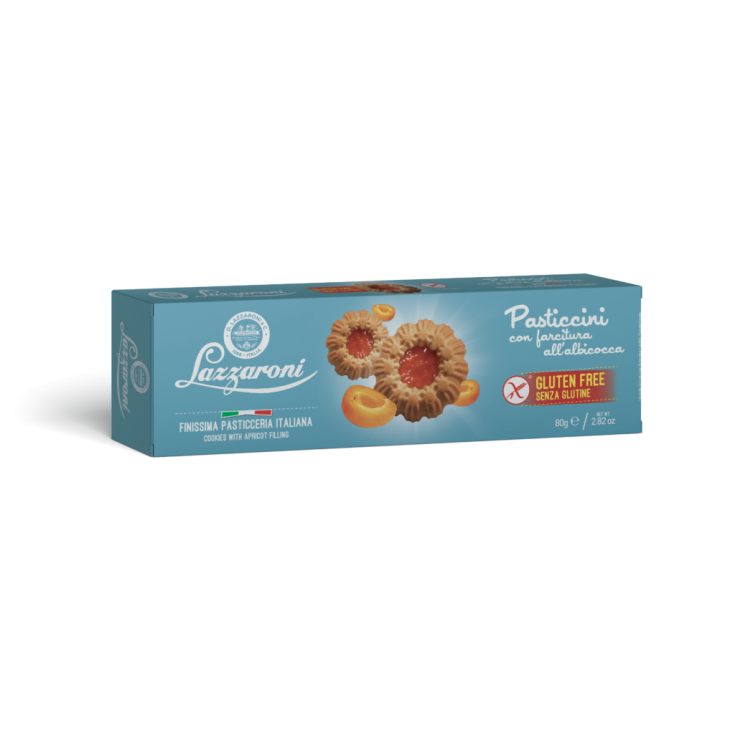 Lazzaroni Gluten Free Apricot Pastries 80g