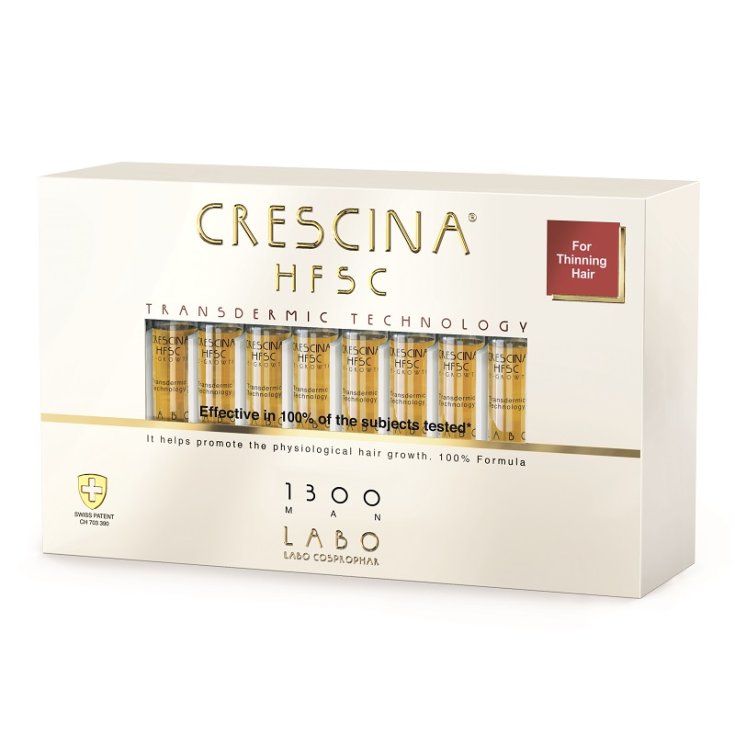 Labo Crescina HFSC Agenone Complete Treatment Dosage 1300 Man Size 20 + 20 Ampoules